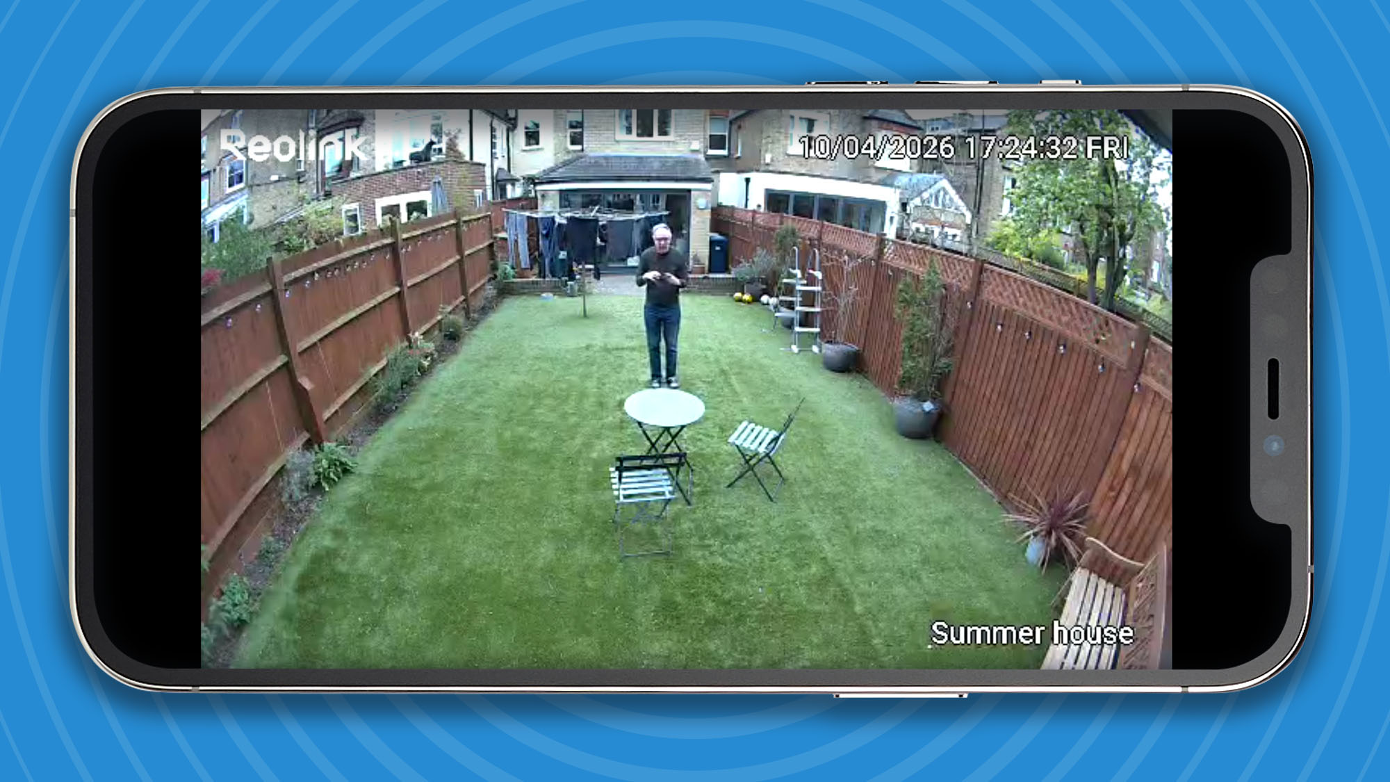 Footage from Reolink Solar Floodlight Cam recorded in daylight