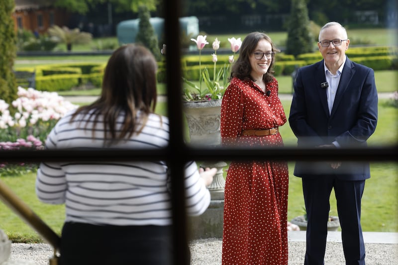 Dr Bríd Shanahan and her father Dr Eamonn Shanahan. Photograph: Nick Bradshaw