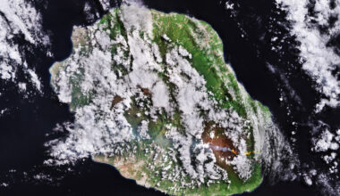 Earth from Space: Lava flow on Réunion Island