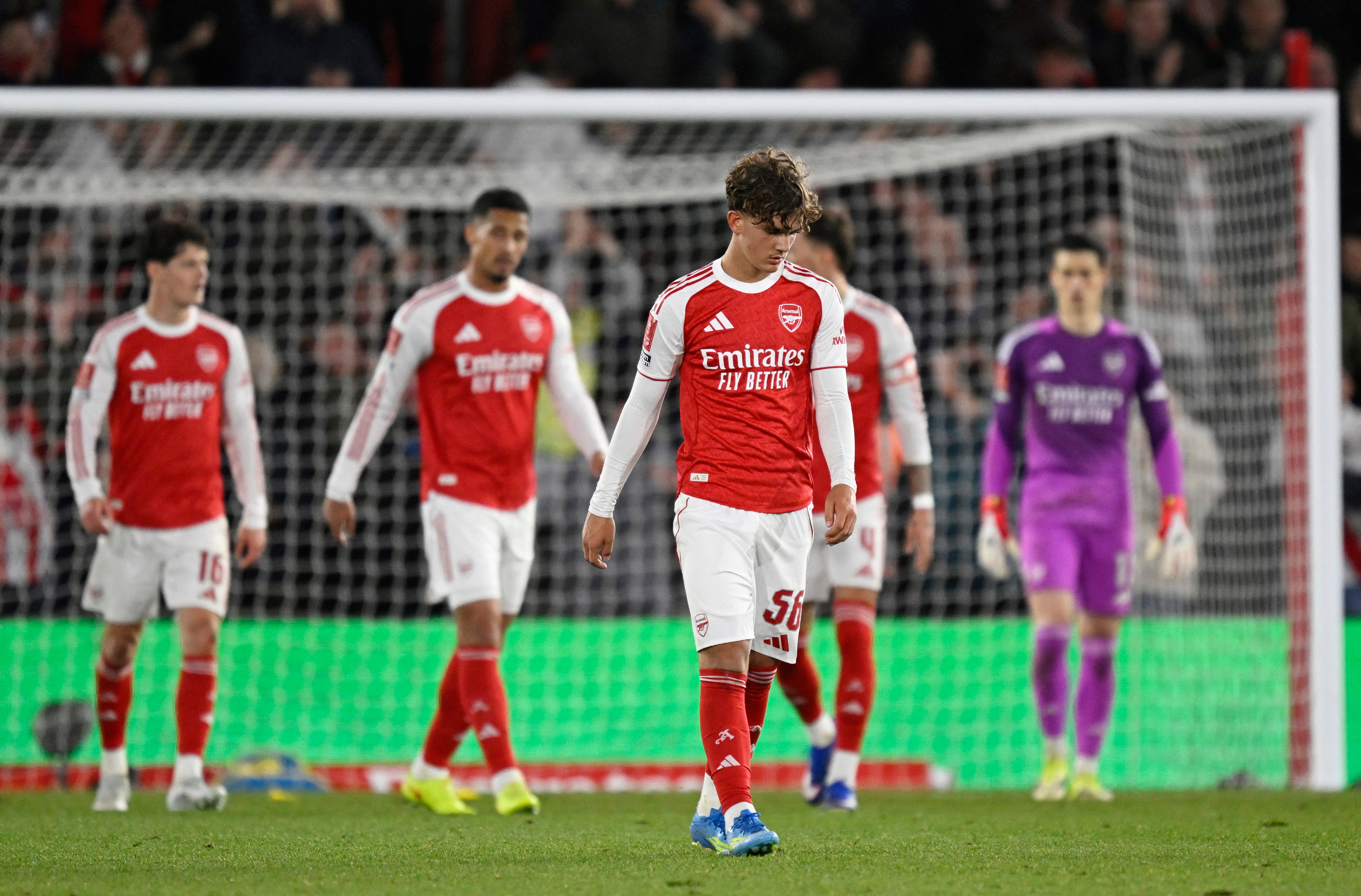Arsenal were dumped out of the cup having also been beaten in the Carabao Cup final in their last outing