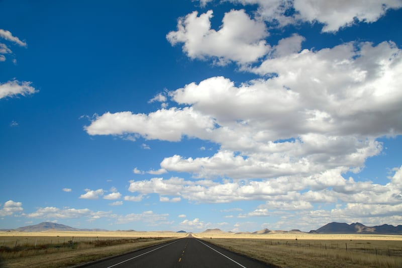 The highway to Marfa. Photograph: Dukas/Getty