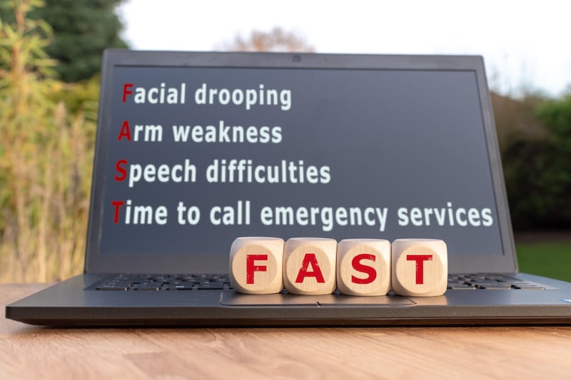 This is a generic photo of a laptop displaying information about the FAST stroke acronym. See PA Feature HEALTH Stroke. WARNING: This picture must only be used to accompany PA feature HEALTH Stroke. PA Photo. Picture credit should read: Alamy/PA. NOTE TO EDITORS: This picture must only be used to accompany HEALTH Stroke.



NOTE TO EDITORS: This picture must only be used to accompany PA Feature HEALTH Stroke