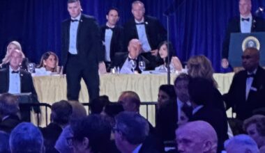 Donald Trump rushed from White House correspondents’ dinner after gunman fires shots – The Irish Times
