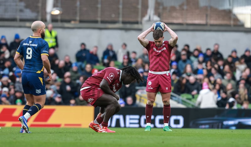 Sale's George Ford dejected after the game. Photograph: Dan Sheridan/Inpho