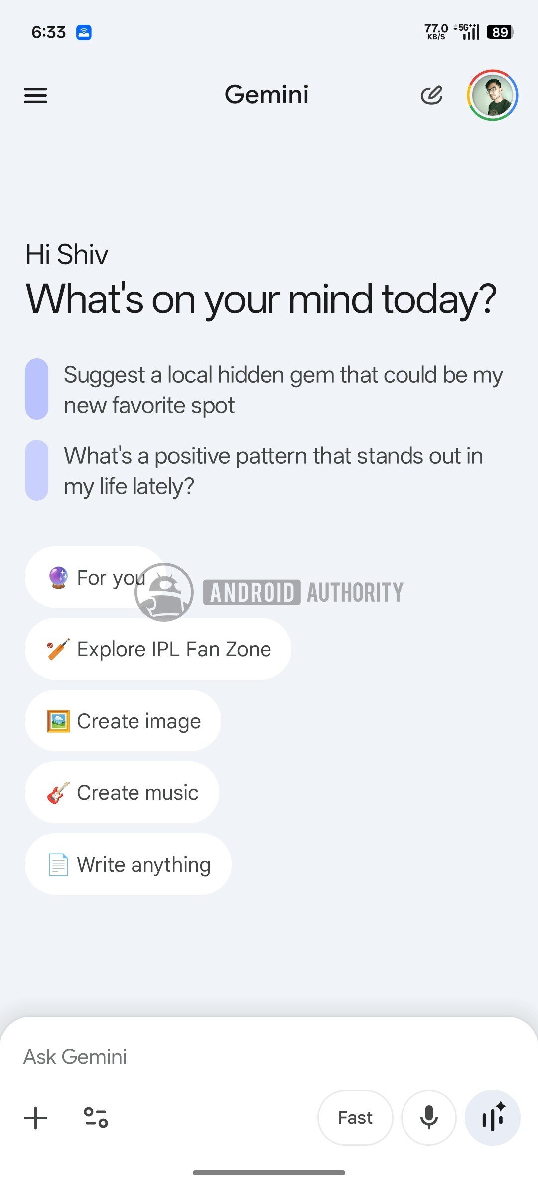 Gemini old chat interface watermarked