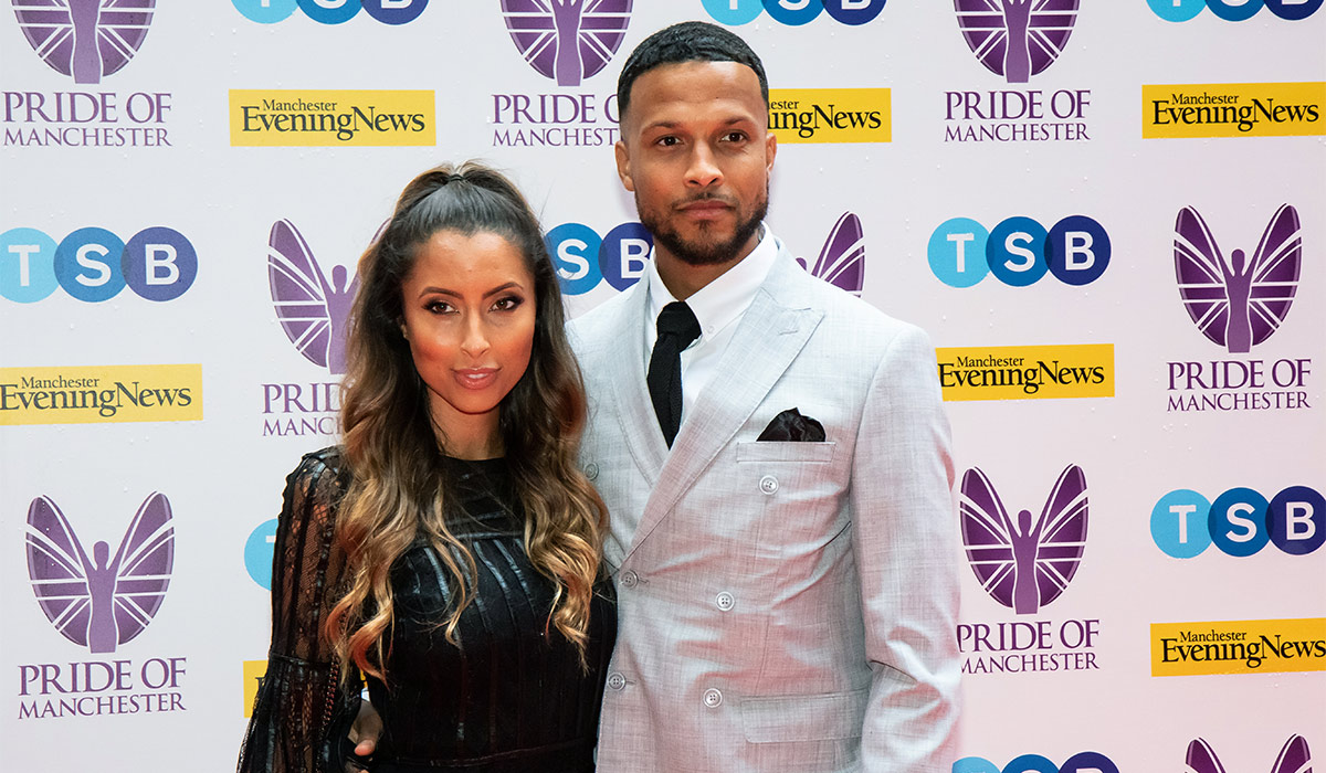 Chantelle Perry and Joe Thompson attend the Pride of Manchester Awards 2019. Pic: Getty Images