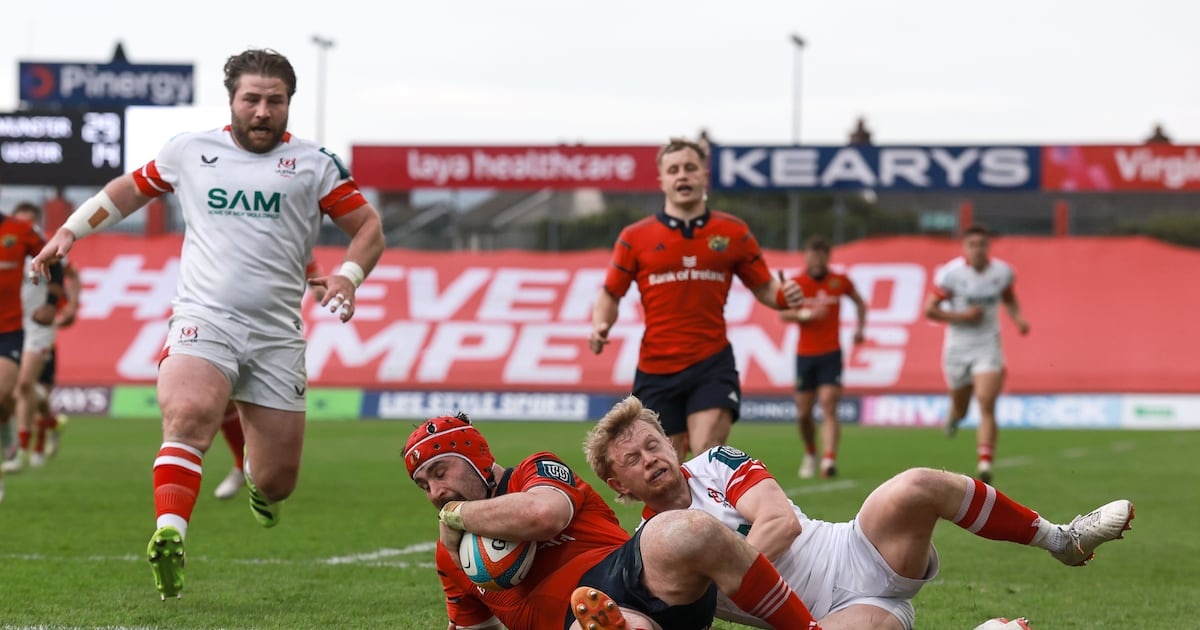 Four-try John Hodnett leads Munster to comfortable win at Thomond Park – The Irish Times