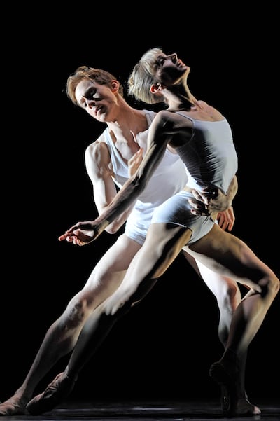 Melissa Hamilton and Edward Watson in the Royal Ballet's production of Qualia, choreographed by Wayne McGregor. Photograph: Robbie Jack/Corbis/Getty