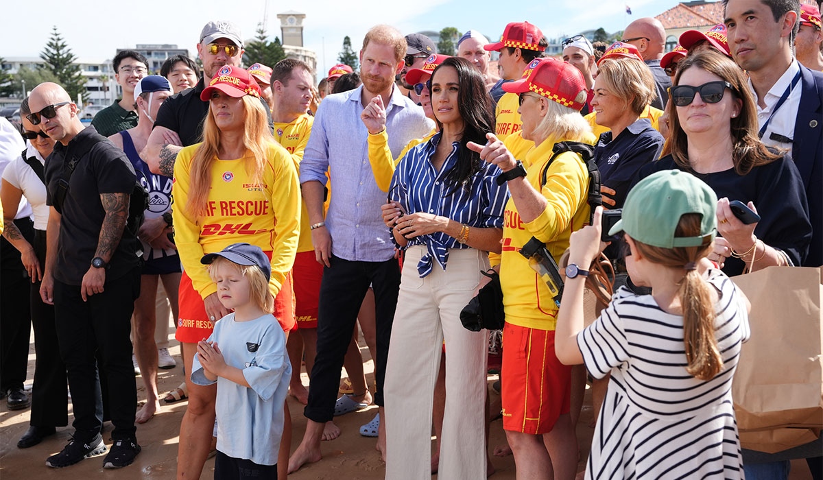 Aussie sunbather unbothered by Harry and Meghan goes viral