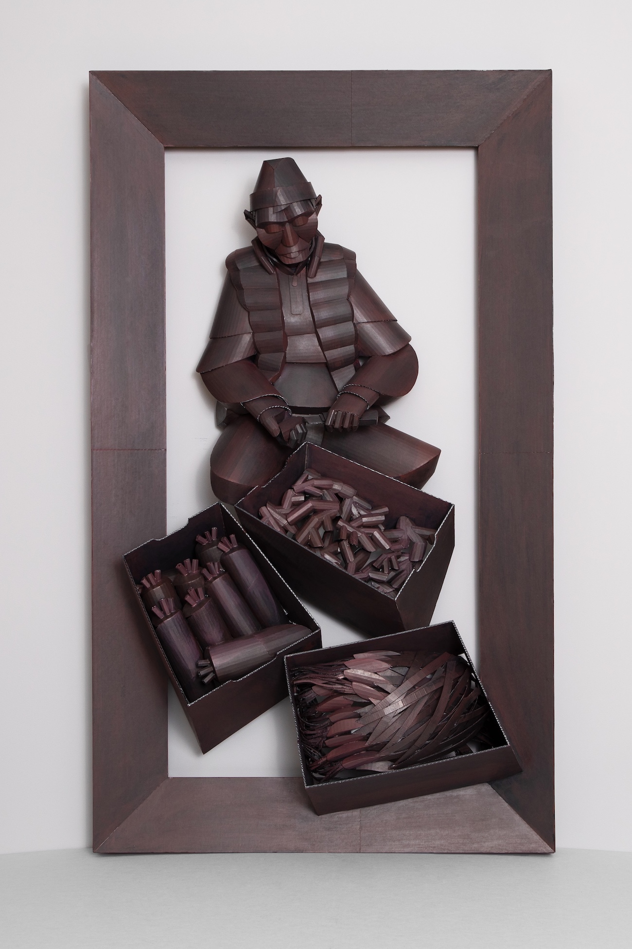 Cardboard Sculptures by Warren King