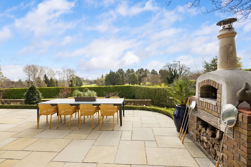 Patio overlooking golf course