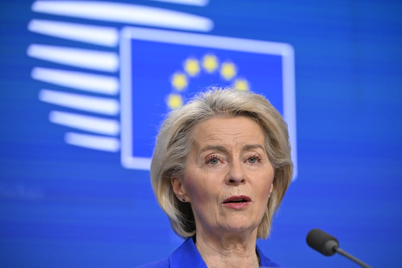 European Commission president Ursula ‌von der Leyen ​on Wednesday welcomed the two-week ceasefire agreed ​by the ⁠United States and ‌Iran. Photo: John Thys/AFP via Getty Images