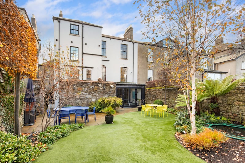 Rear of house and patio