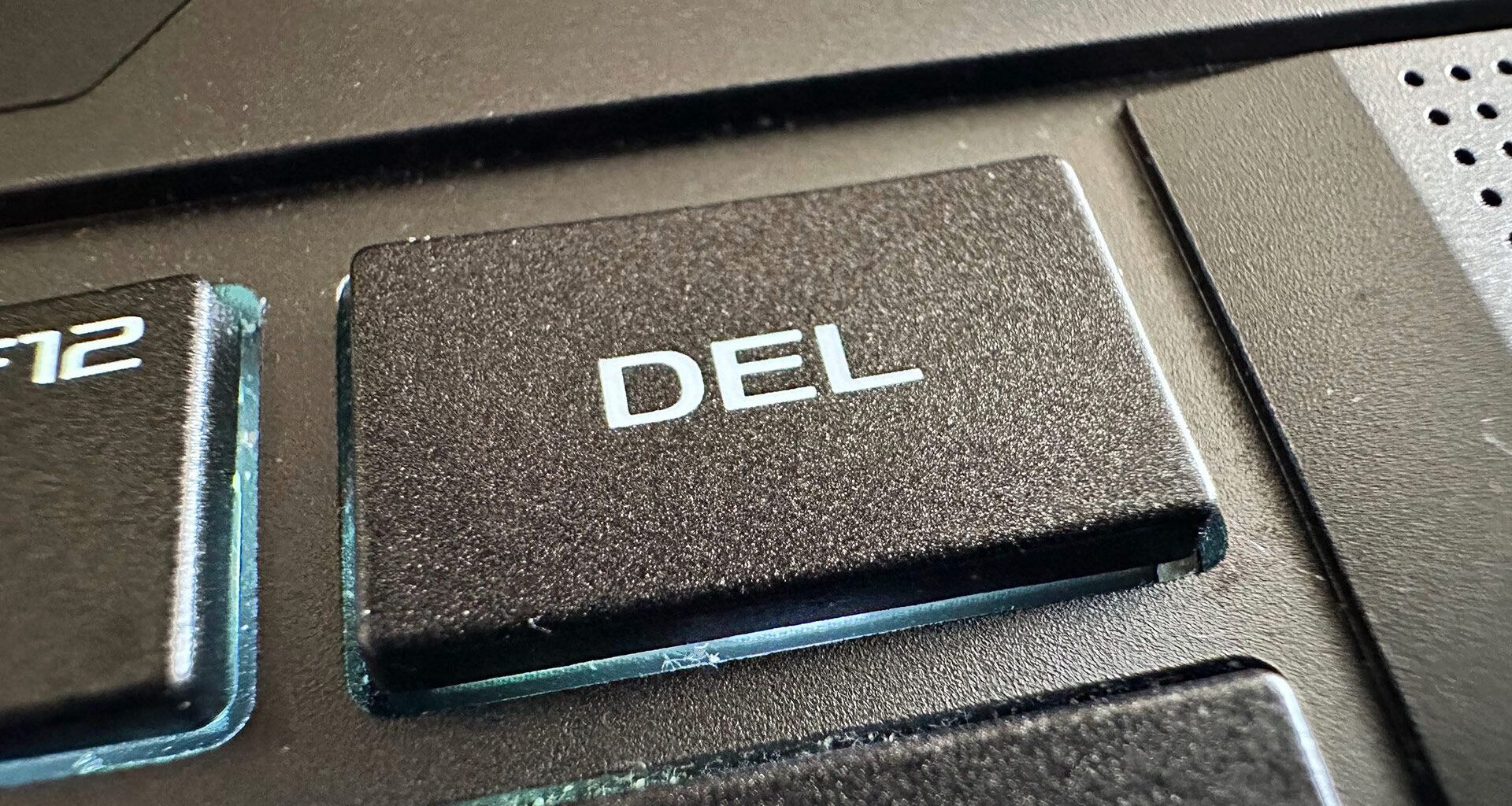 A delete key today