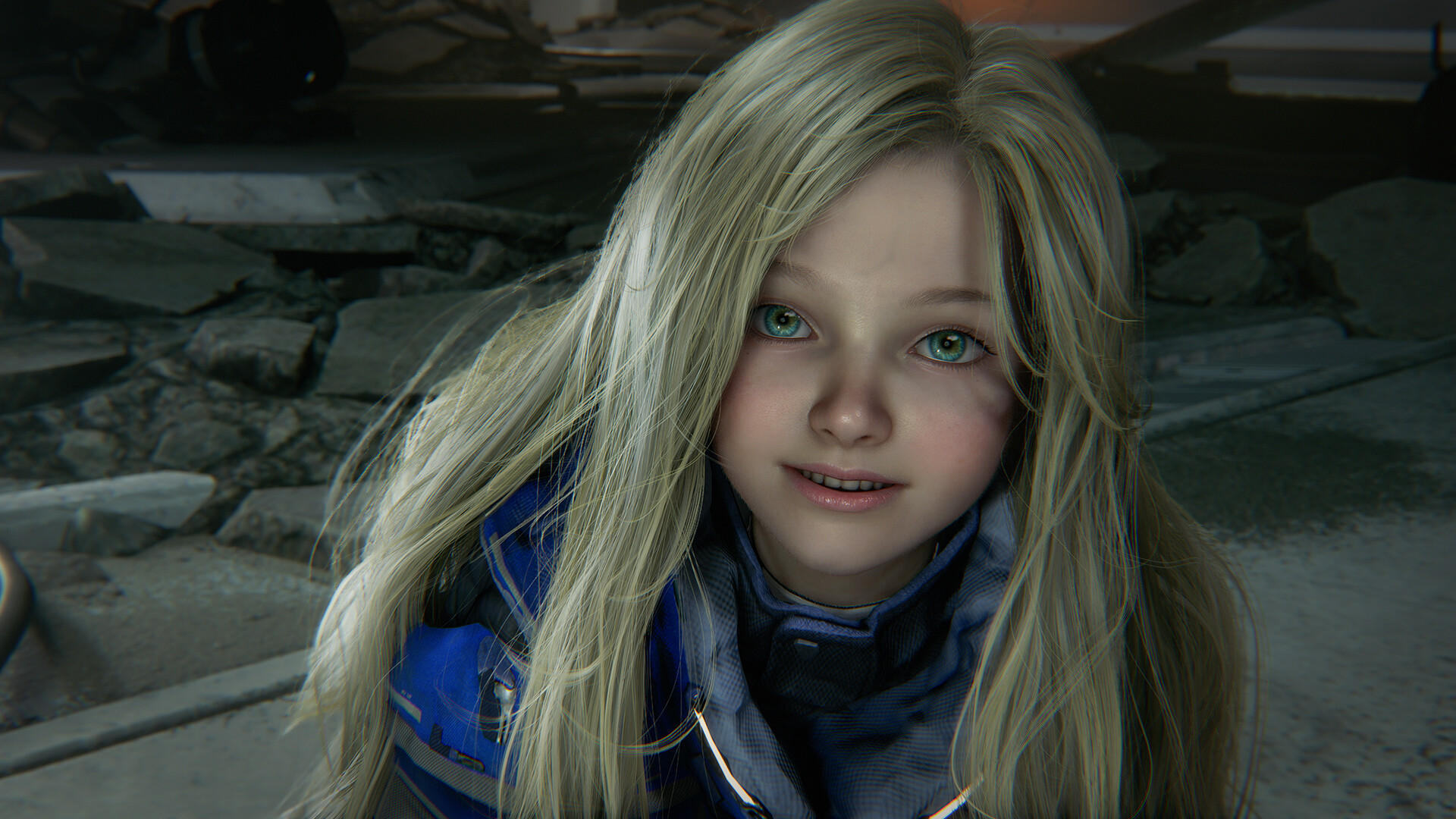 Screenshot from the sci-fi video game "Pragmata"
