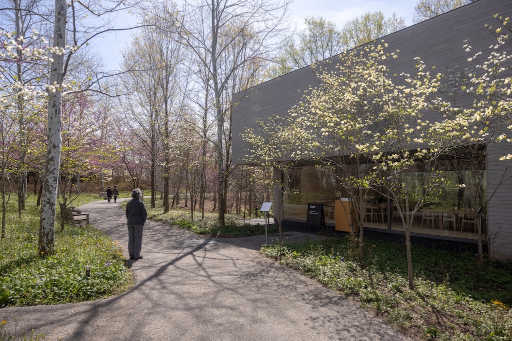 THURSDAY, APRIL 9, 2026 - The cafe at the Glenstone Museum offers food and drinks for visitors.