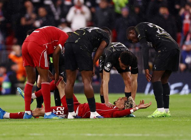 Liverpool’s Champions League exit compounded by ‘really bad’ Hugo Ekitike injury