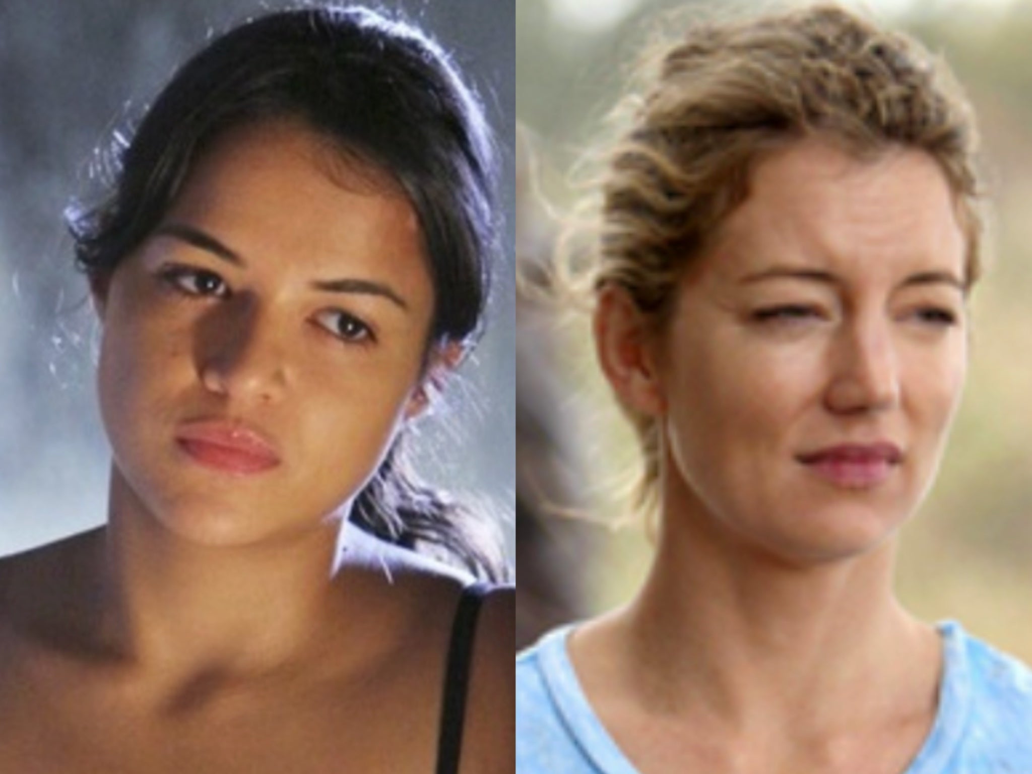 Michelle Rodriguez (Ana-Lucia) and Cynthia Watros (Libby) in ‘Lost’
