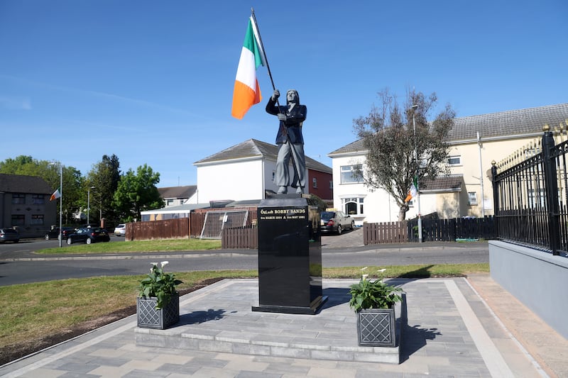Bobby Sands statue in Twinbrook. PICTURE: MAL MCCANN