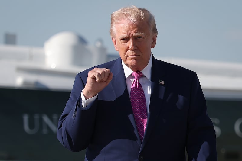 'He was, I would say, philosophically a little bit different than me,' Trump said of Vance’s feeling about the war. Photograph: Win McNamee/Getty Images