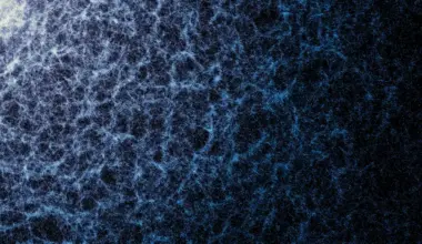 A small portion of the DESI map, revealing the large-scale structure of the universe. Bluish-white vector-like arrangement of dots on a dark background.