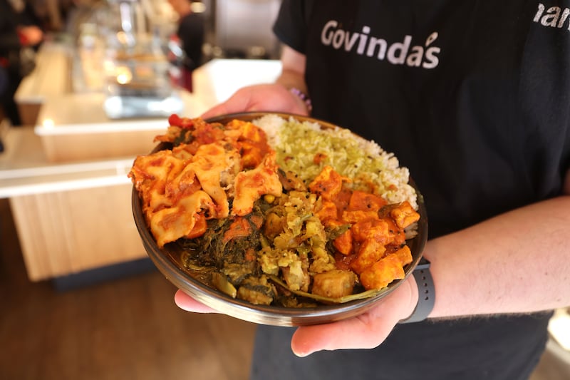 A loaded plate at Govinda's in Dublin 1. Photograph: Alan Betson