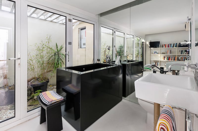 Japanese-style bath in the bathroom