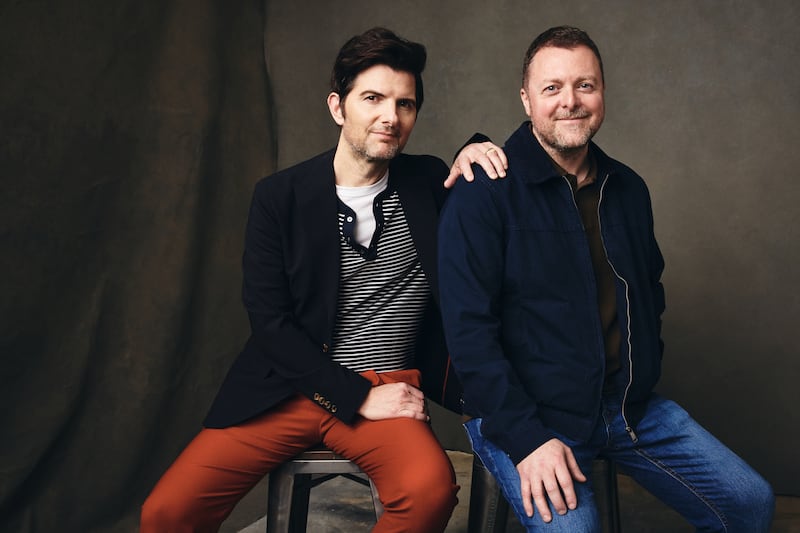 Hokum: Adam Scott and director Damian McCarthy. Photograph: Robby Klein/Getty