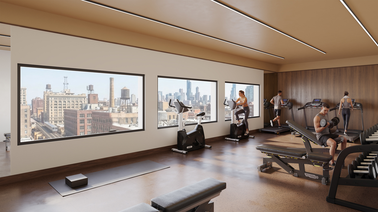 Oxxford Lofts interior renderings