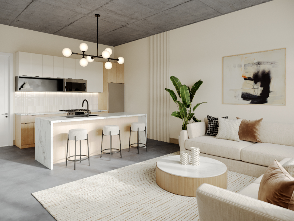 Oxxford Lofts interior renderings
