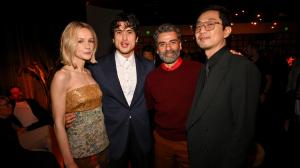 Carey Mulligan, Charles Melton, Oscar Isaac, and Lee Sung Jin at the 'Beef' Season 2 premiere