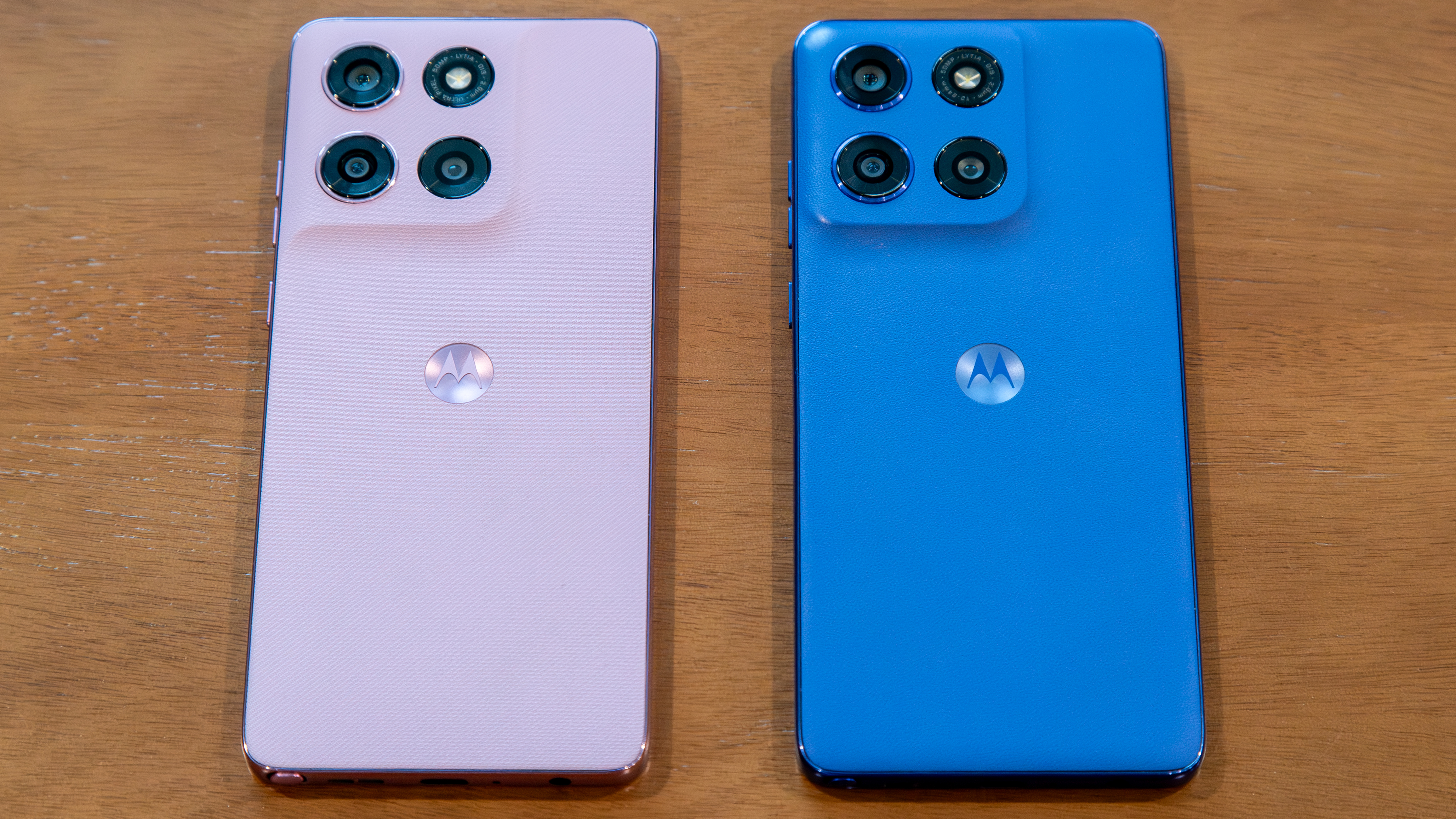 Moto G Stylus 2026 next to the Stylus 2025