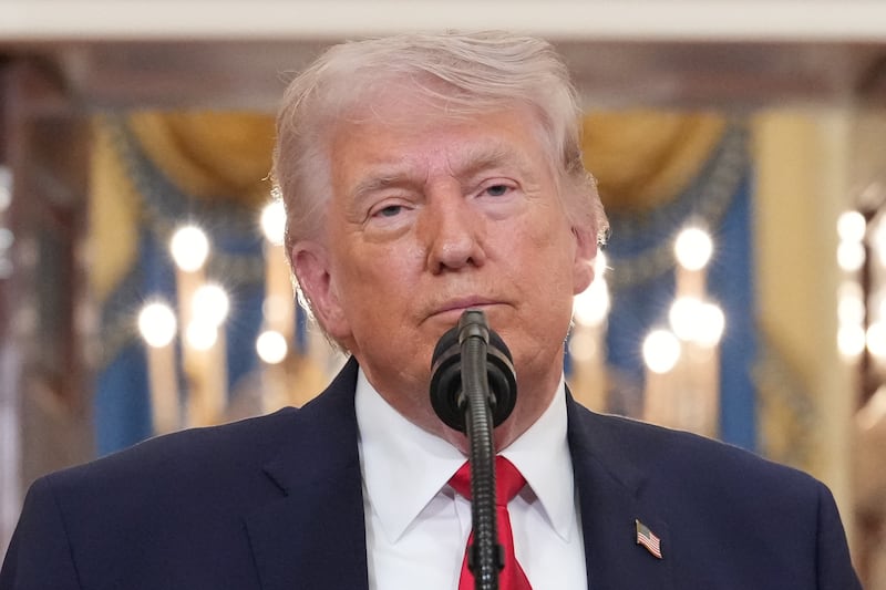 US president Donald Trump: threatened to attack Iranian power plants and bridges.  Photograph: Alex Brandon/AP