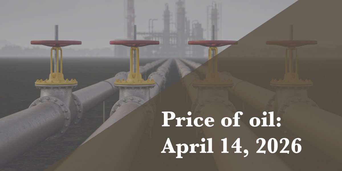 Current price of oil as of April 14, 2026