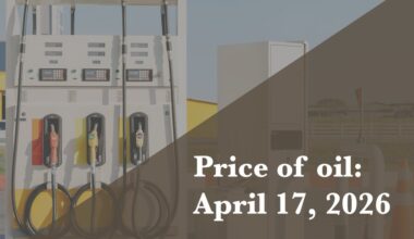 Current price of oil as of April 17, 2026
