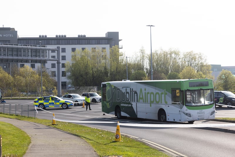 In a statement, DAA said the incident occurred on the main road leading to the airport between the roundabout and the terminal. Photograph: Sam Boal/Collins