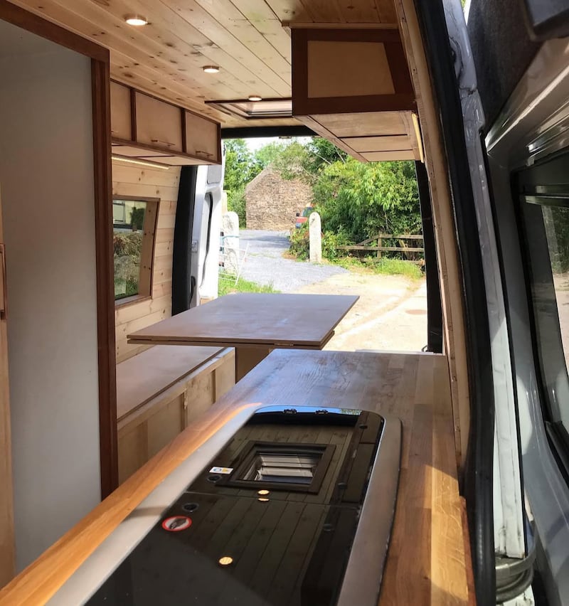 You can buy fitted furniture to suit your particular van, with options such as kitchens and beds suitable for models such as a Mercedes Sprinter, Renault Trafic or VW Transporter. 