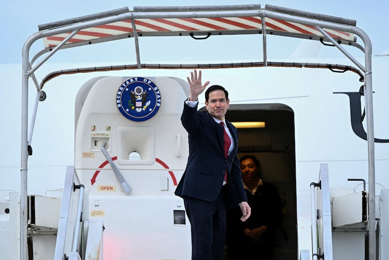 US secretary of state Marco Rubio: 'We can see the finish line.' Photograph: SMIALOWSKI / POOL / AFP via Getty Images