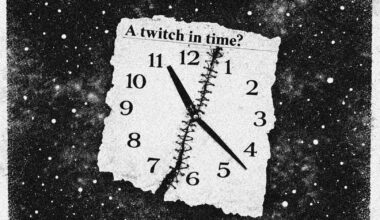 Quantum Time Fluctuations Illustrated by Torn Clock