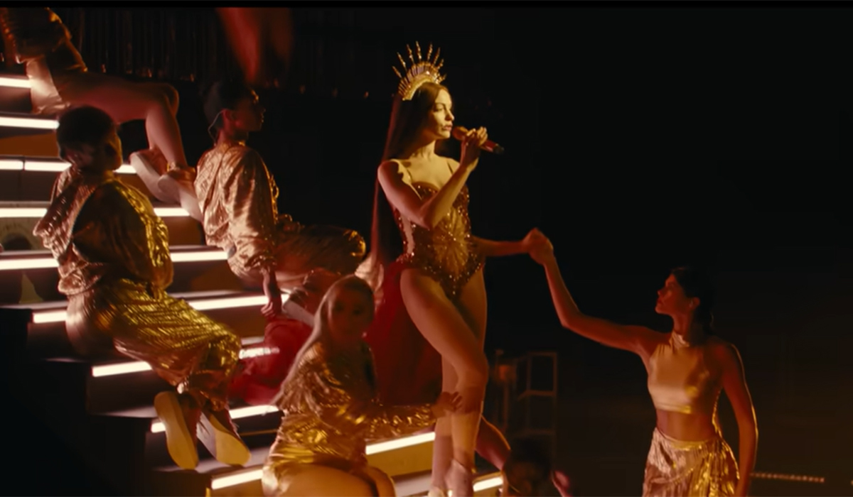 Anne Hathaway in Mother Mary. Pic: A24