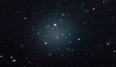 Image of the NGC 1052-DF2 Ultra Diffuse Galaxy that started the chain of discoveries of galaxies lacking dark matter. Credit - NASA, ESA, and P. van Dokkum (Yale)