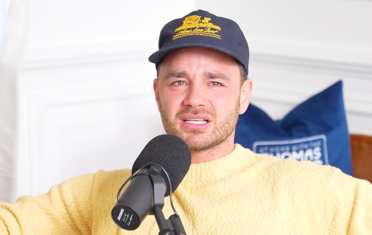 Adam Thomas broke down in tears while speaking about being on the show