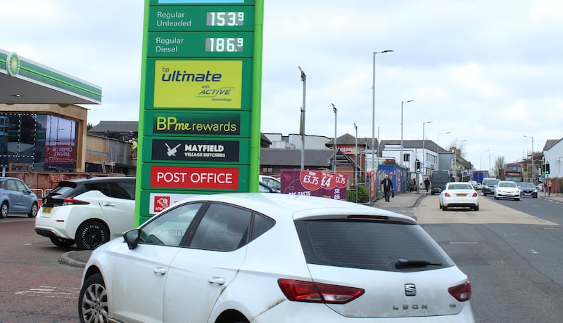 Fuel Prices in Glengormley.
PICTURE: SAOIRSE CAMPBELL