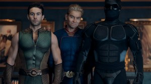 'The Boys' Season 5 stars Chace Crawford (as The Deep), Antony Starr (as Homelander), and Nathan Mitchell (as Black Noir)