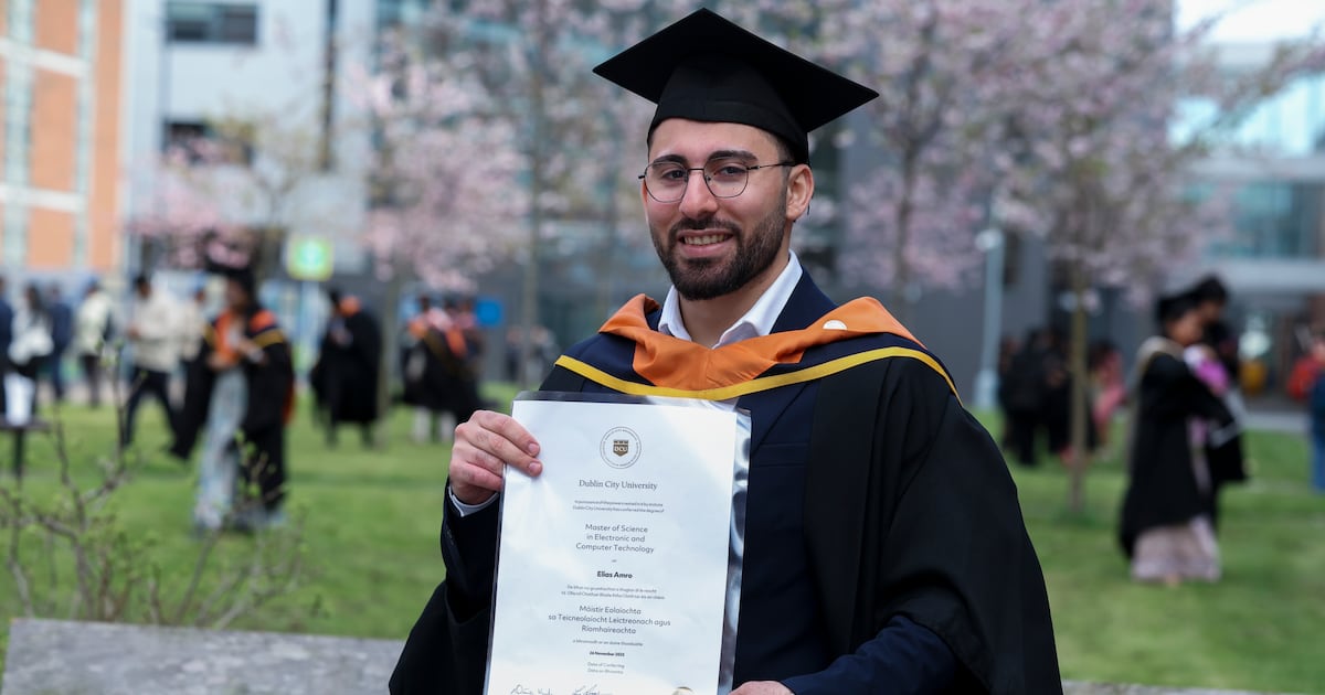 Palestinian student tops Dublin college class after creating AI-driven sustainability app – The Irish Times