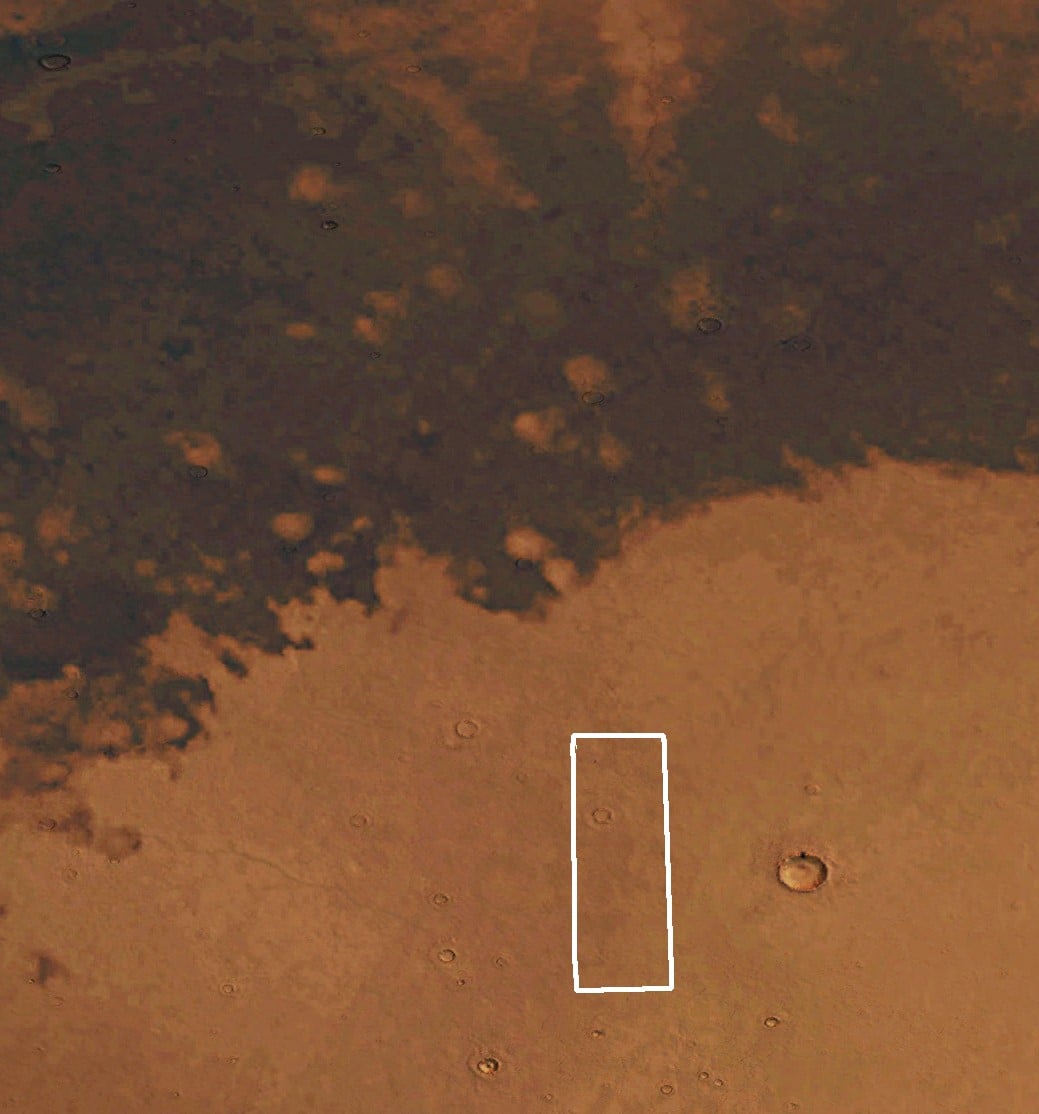 Viking And Mars Express Images Of Part Of Utopia Planitia On Mars