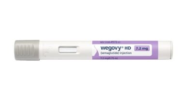 Wegovy 7.2mg injection pen.
