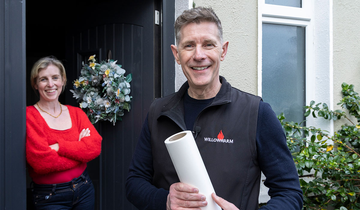 Willowwarm Win A Home, Consultation with Dermot Bannon competition winner Sinead O'Reilly. Pic: Paul Sherwood Photographer