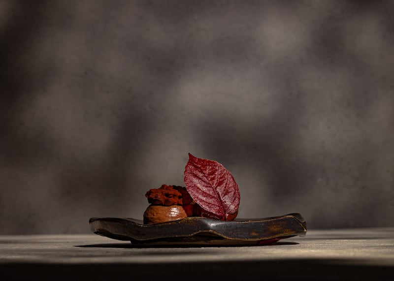 Dark Chocolate - Preserved Raspberries at Liath. Photograph: Ruth Calder-Potts