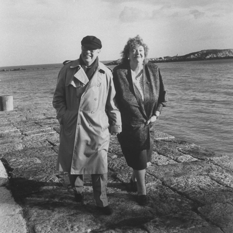 Maeve Binchy and Gordon Snell in 1991. Photograph: Ian Cook//Time Life Pictures/Getty Images
